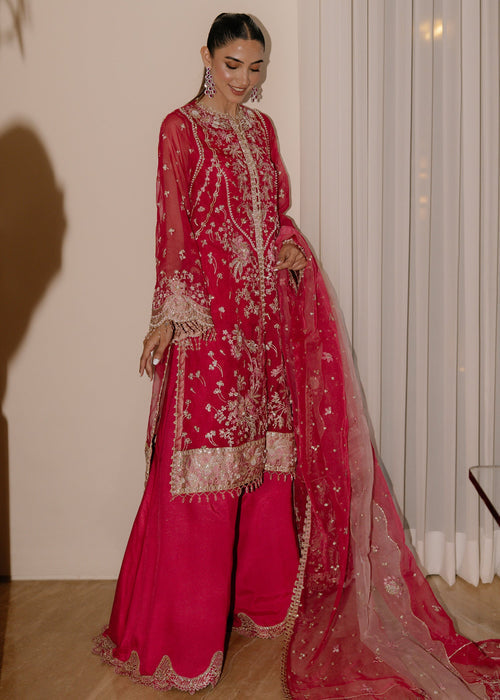 Sadaf Fawad Khan | Wedding Festive 25 | Fuschia Rose - Casual Dress - available at Maria Faisal in UK and USA.