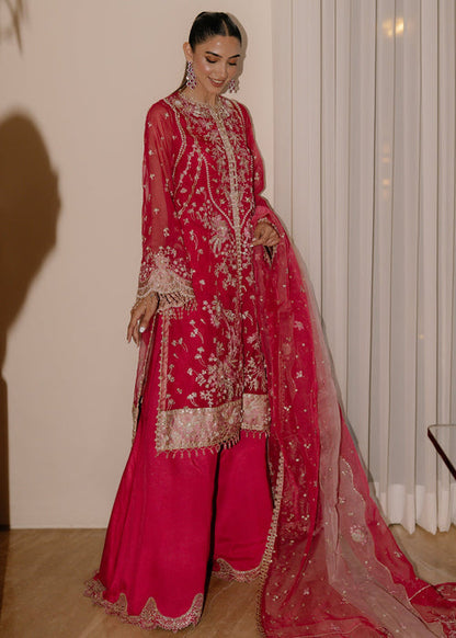Sadaf Fawad Khan | Wedding Festive 25 | Fuschia Rose - Casual Dress - available at Maria Faisal in UK and USA.