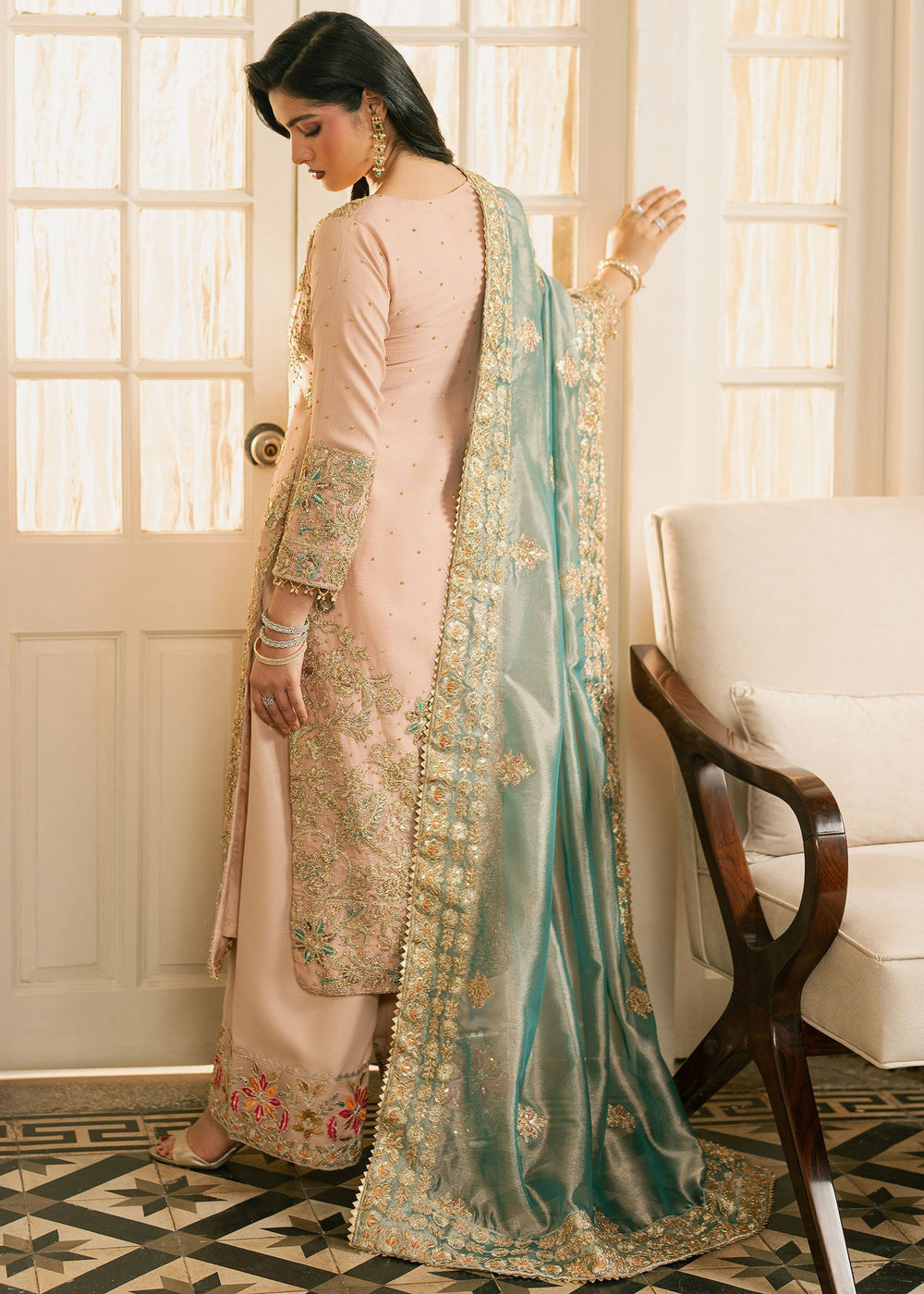Haseens | Nawabzadi Formals | Baaha - Dress - available at Maria Faisal in UK and USA.