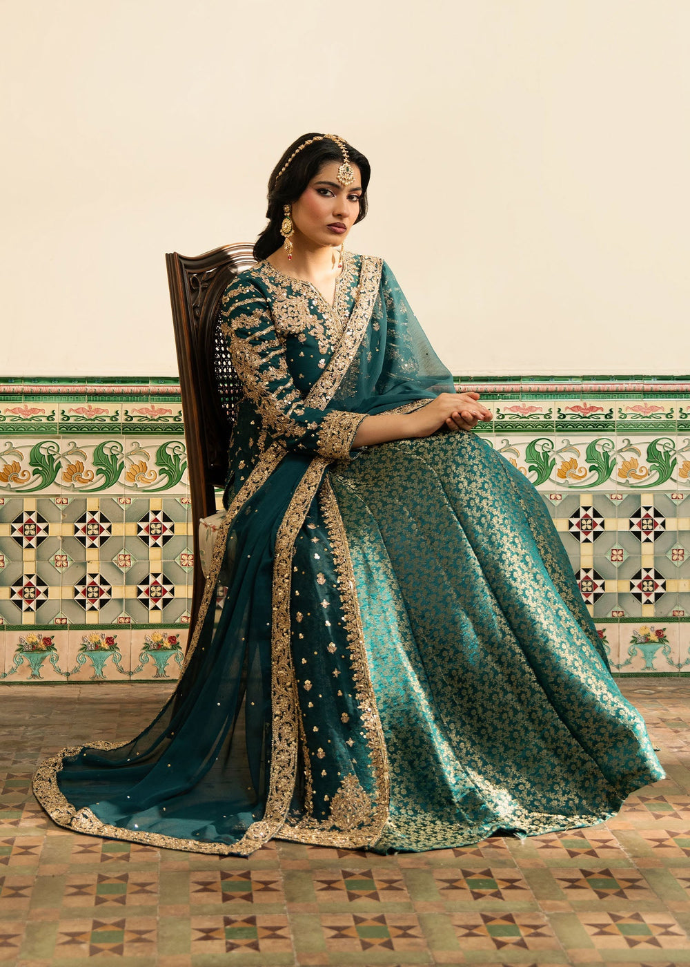 Haseens | Nawabzadi Formals | Raushan - Dress - available at Maria Faisal in UK and USA.