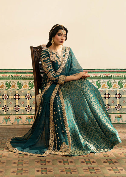 Haseens | Nawabzadi Formals | Raushan - Dress - available at Maria Faisal in UK and USA.