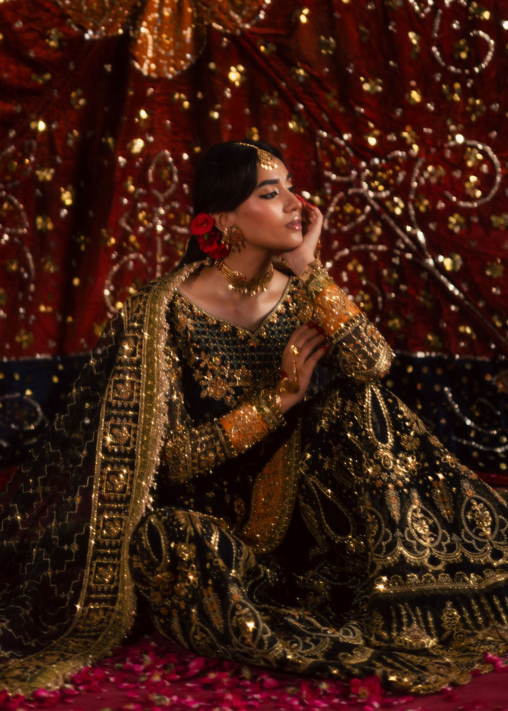 Maria Osama Khan | Jhil Mil Wedding Festive | Surmayi - Maria Osama - Ladies Clothes - Maria Faisal
