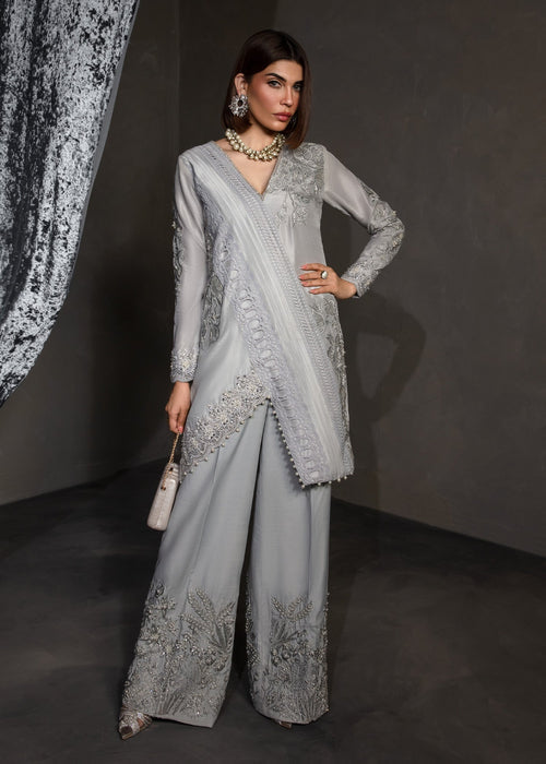 Saira Shakira | Zarae Luxury Pret | Saffron - Dress - available at Maria Faisal in UK and USA.