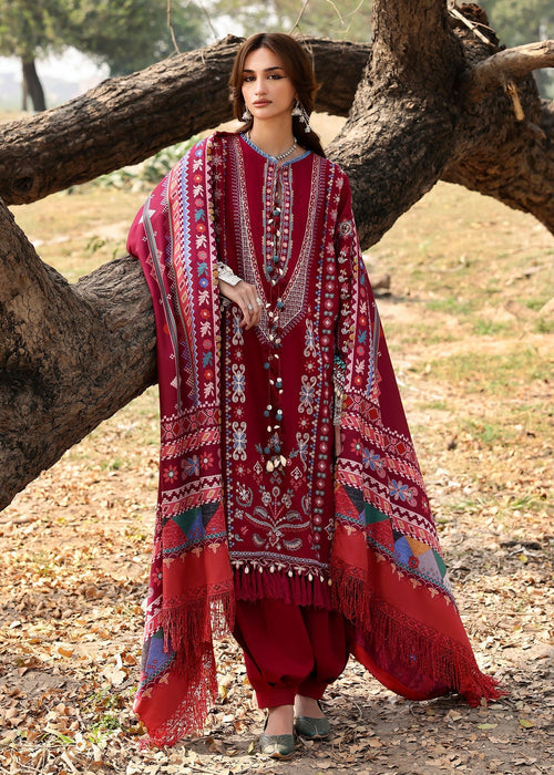 Sadaf Fawad Khan | Winter 25 |  Mehrunisa - Casual Dress - available at Maria Faisal in UK and USA.