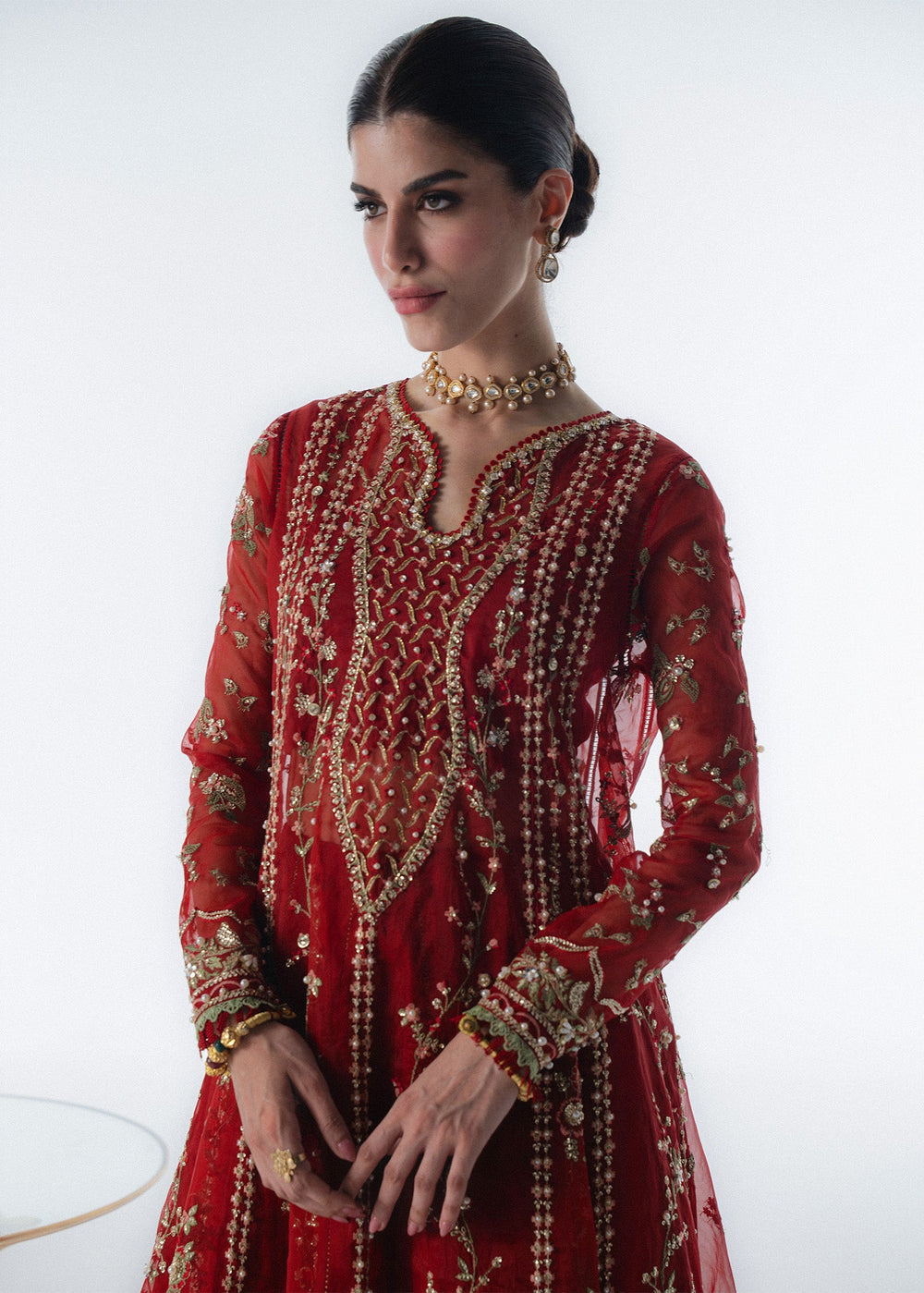 Sadaf Fawad Khan | Festive 25 | Scarlet - Ladies Clothes - Maria Faisal