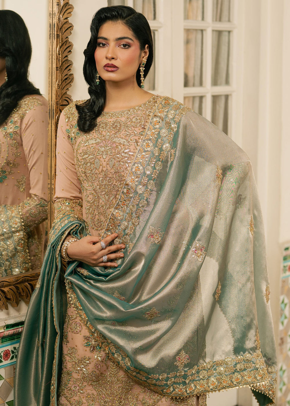 Haseens | Nawabzadi Formals | Baaha - Dress - available at Maria Faisal in UK and USA.