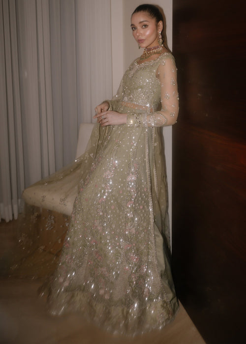Sadaf Fawad Khan | Wedding Festive 25 | Seafoam - Casual Dress - available at Maria Faisal in UK and USA.