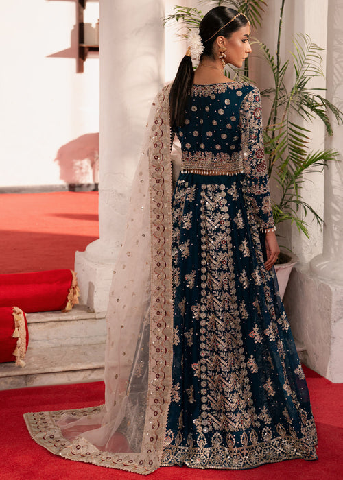 Haseens | Gehna Formals | Nilaar - Dress - available at Maria Faisal in UK and USA.