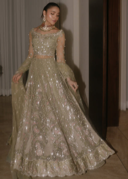 Sadaf Fawad Khan | Festive 25 | Seafoam - Ladies Clothes - Maria Faisal