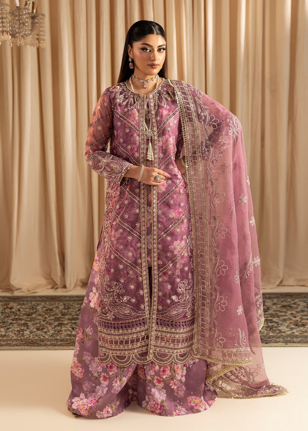 Maryum N Maria | Vasl Pret | UN-08 - LAVENDER - Formal Dress - available at Maria Faisal in UK and USA.