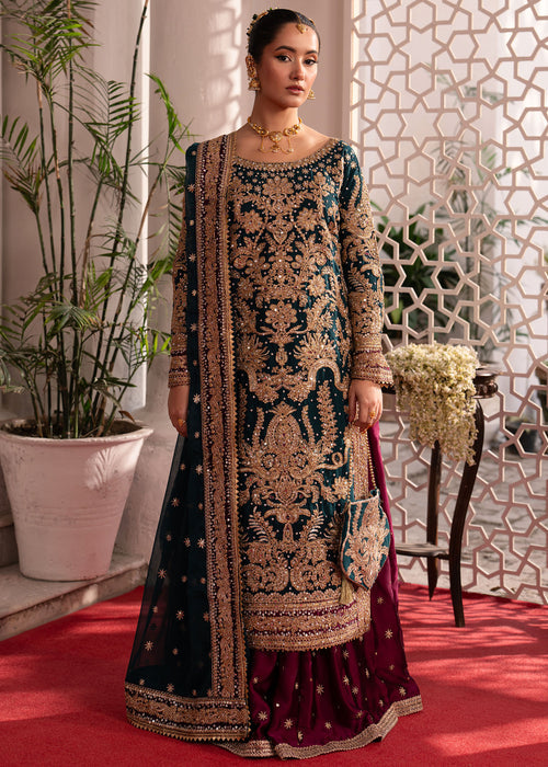 Haseens | Gehna Formals | Laajward - Dress - available at Maria Faisal in UK and USA.