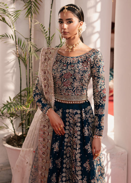 Haseens | Gehna Formals | Nilaar - Dress - available at Maria Faisal in UK and USA.