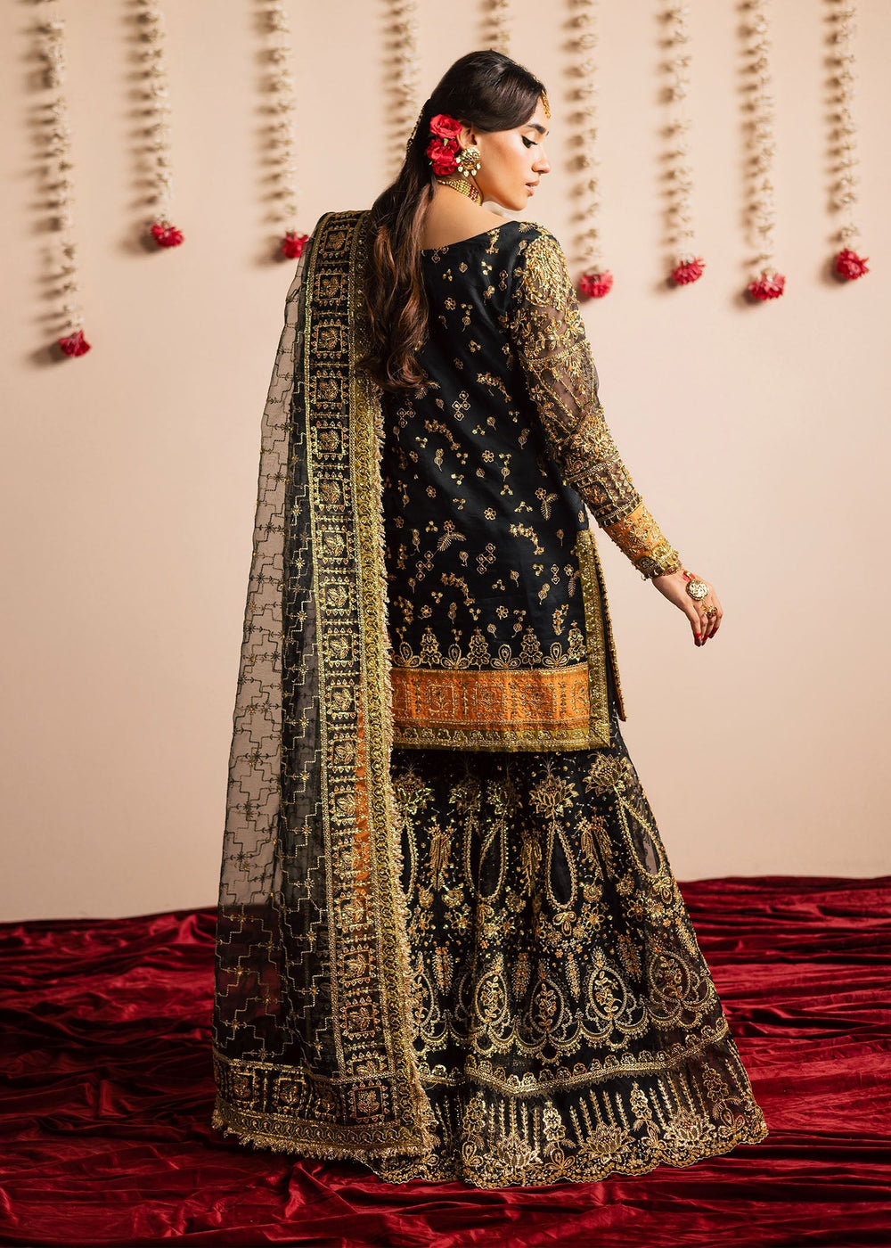 Maria Osama Khan | Jhil Mil Wedding Festive | Surmayi - Maria Osama - Ladies Clothes - Maria Faisal