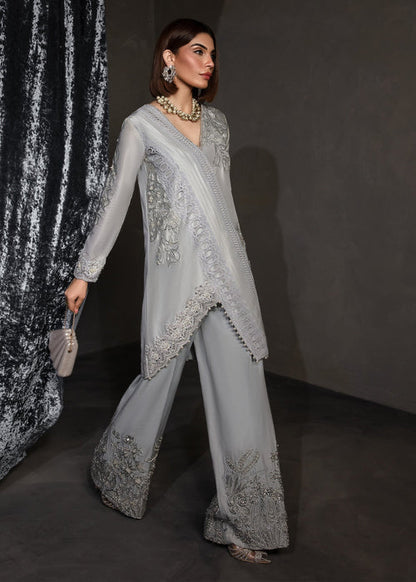 Saira Shakira | Zarae Luxury Pret | Saffron - Dress - available at Maria Faisal in UK and USA.