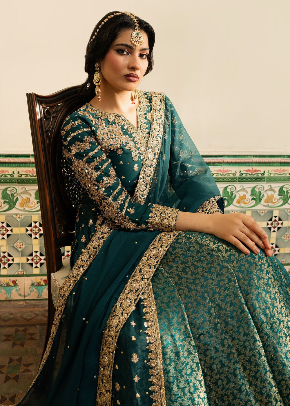 Haseens | Nawabzadi Formals | Raushan - Dress - available at Maria Faisal in UK and USA.
