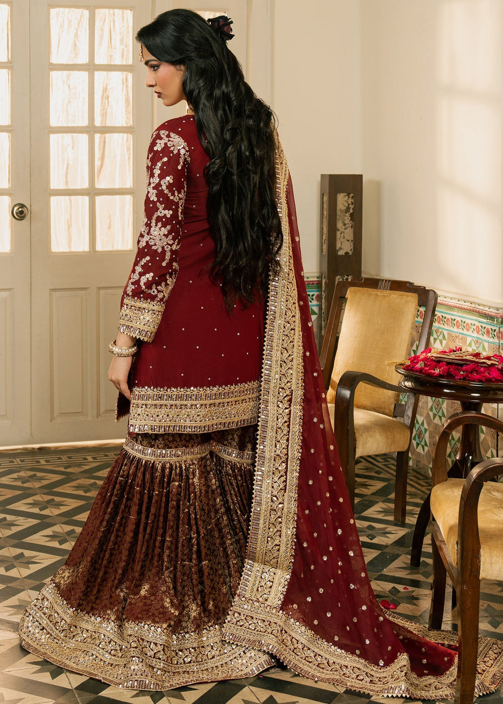 Haseens | Nawabzadi Formals | Gulnazar - Dress - available at Maria Faisal in UK and USA.
