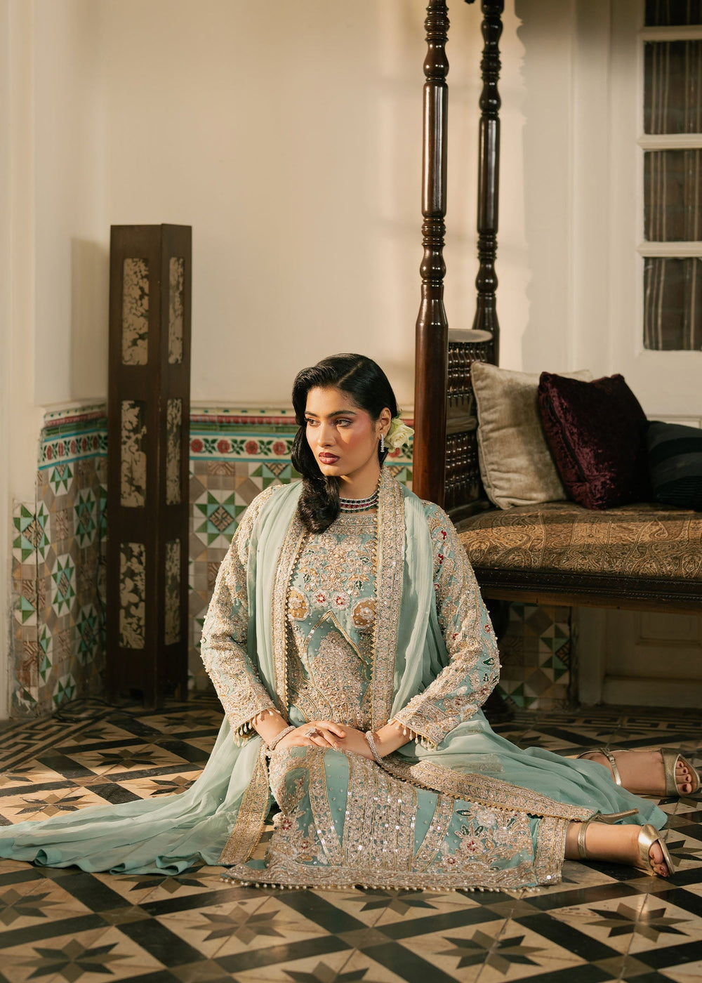 Haseens | Nawabzadi Formals |  Sarveen - Dress - available at Maria Faisal in UK and USA.