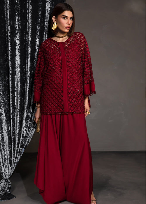 Saira Shakira | Zarae Luxury Pret | Rosa - Dress - available at Maria Faisal in UK and USA.