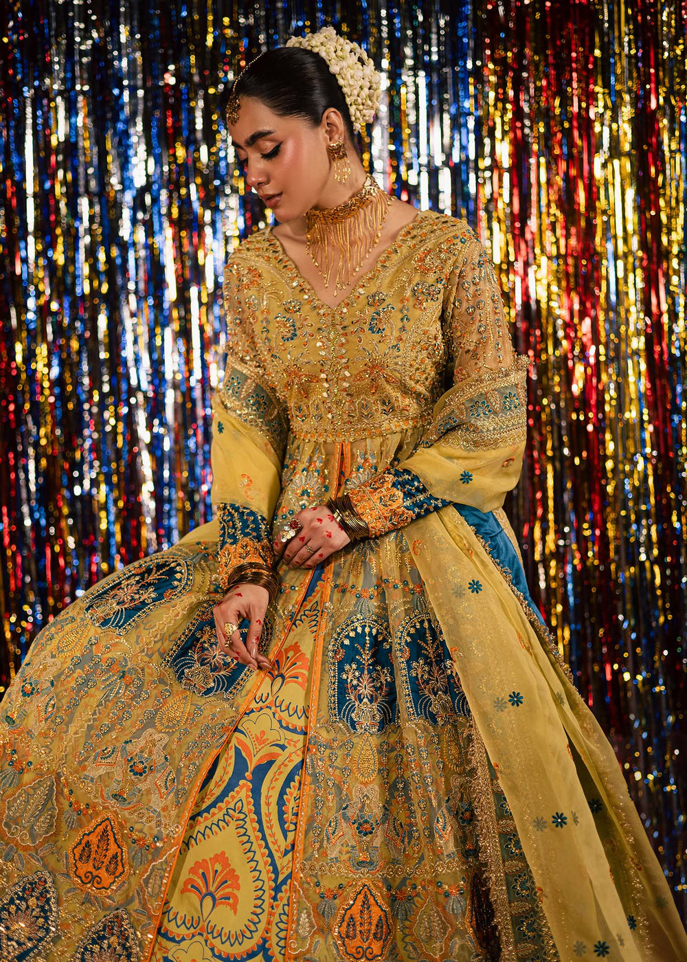 Maria Osama Khan | Jhil Mil Wedding Festive | Sunehri - Maria Osama - Ladies Clothes - Maria Faisal