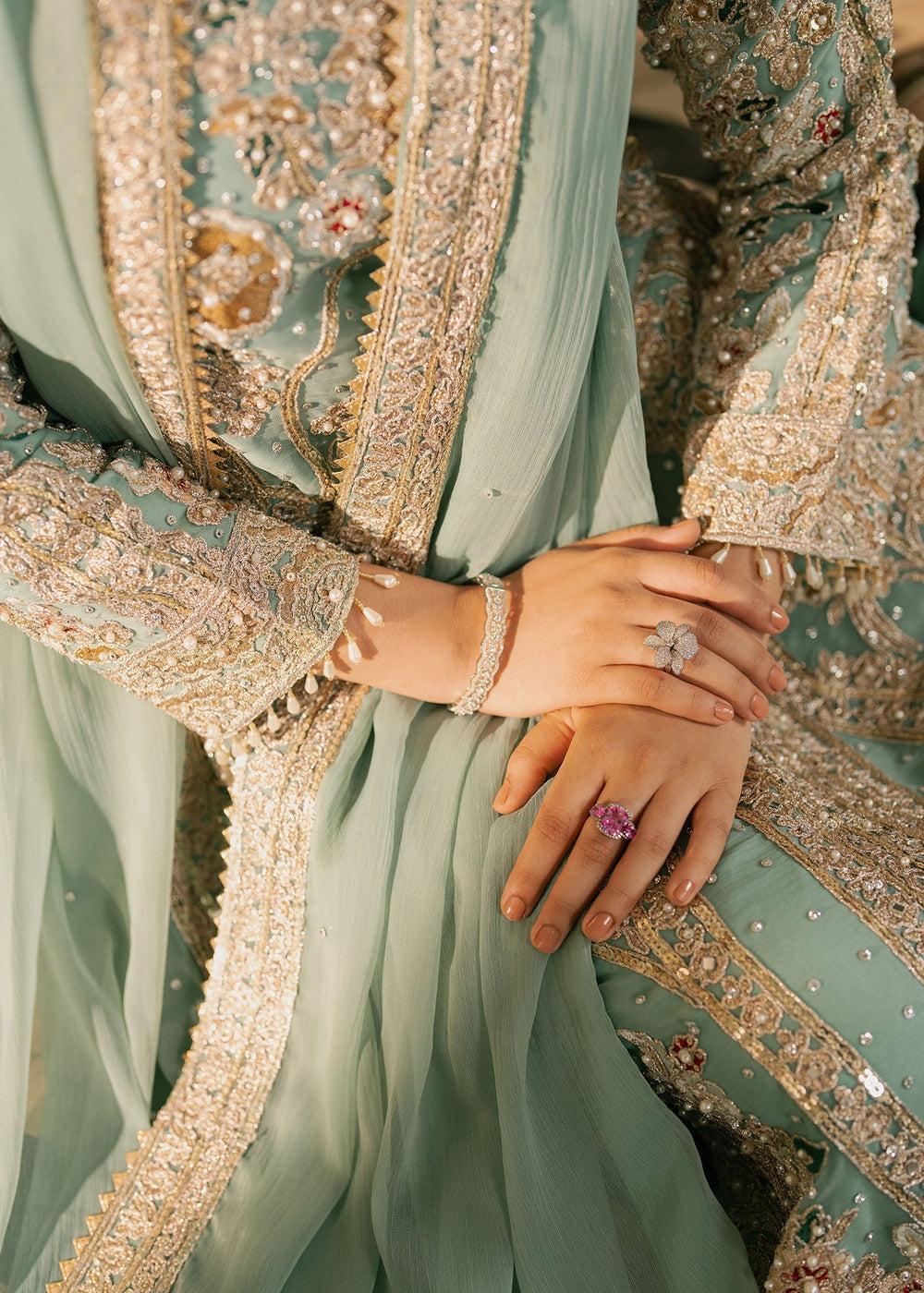 Haseens | Nawabzadi Formals |  Sarveen - Dress - available at Maria Faisal in UK and USA.