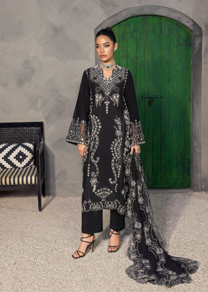 Saira Shakira | Nureh Luxe | Dahlia Noir - Luxury Dress - available at Maria Faisal in UK and USA.