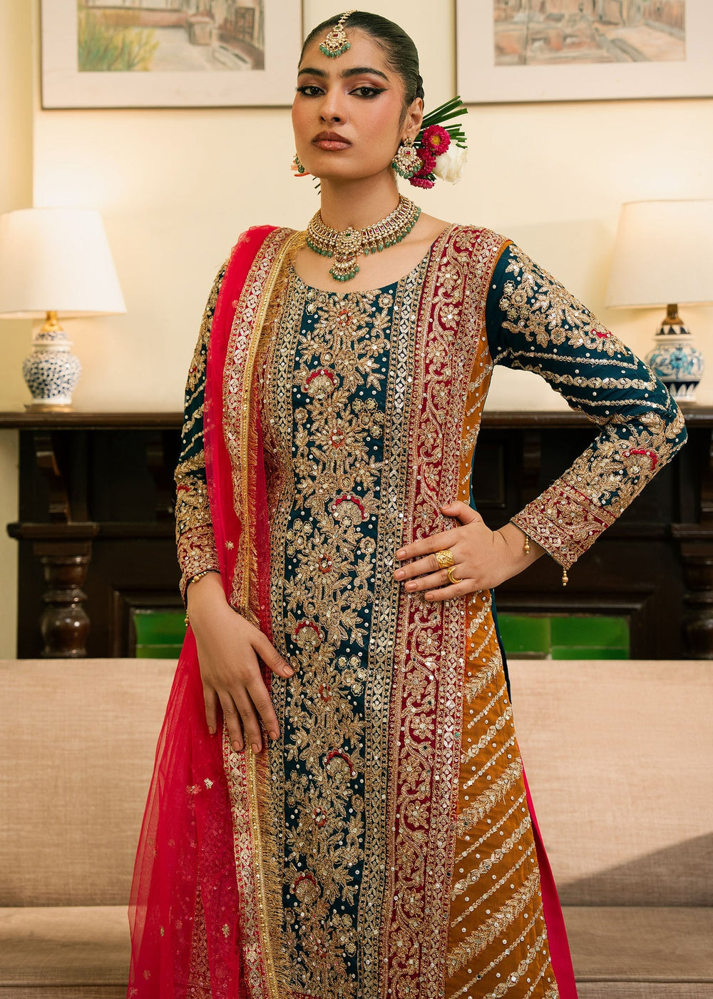 Haseens | Nawabzadi Formals |  Suroori - Dress - available at Maria Faisal in UK and USA.