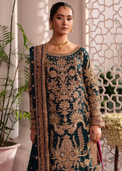 Haseens | Gehna Formals | Laajward - Dress - available at Maria Faisal in UK and USA.