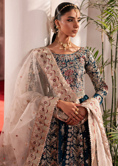 Haseens | Gehna Formals | Nilaar - Dress - available at Maria Faisal in UK and USA.