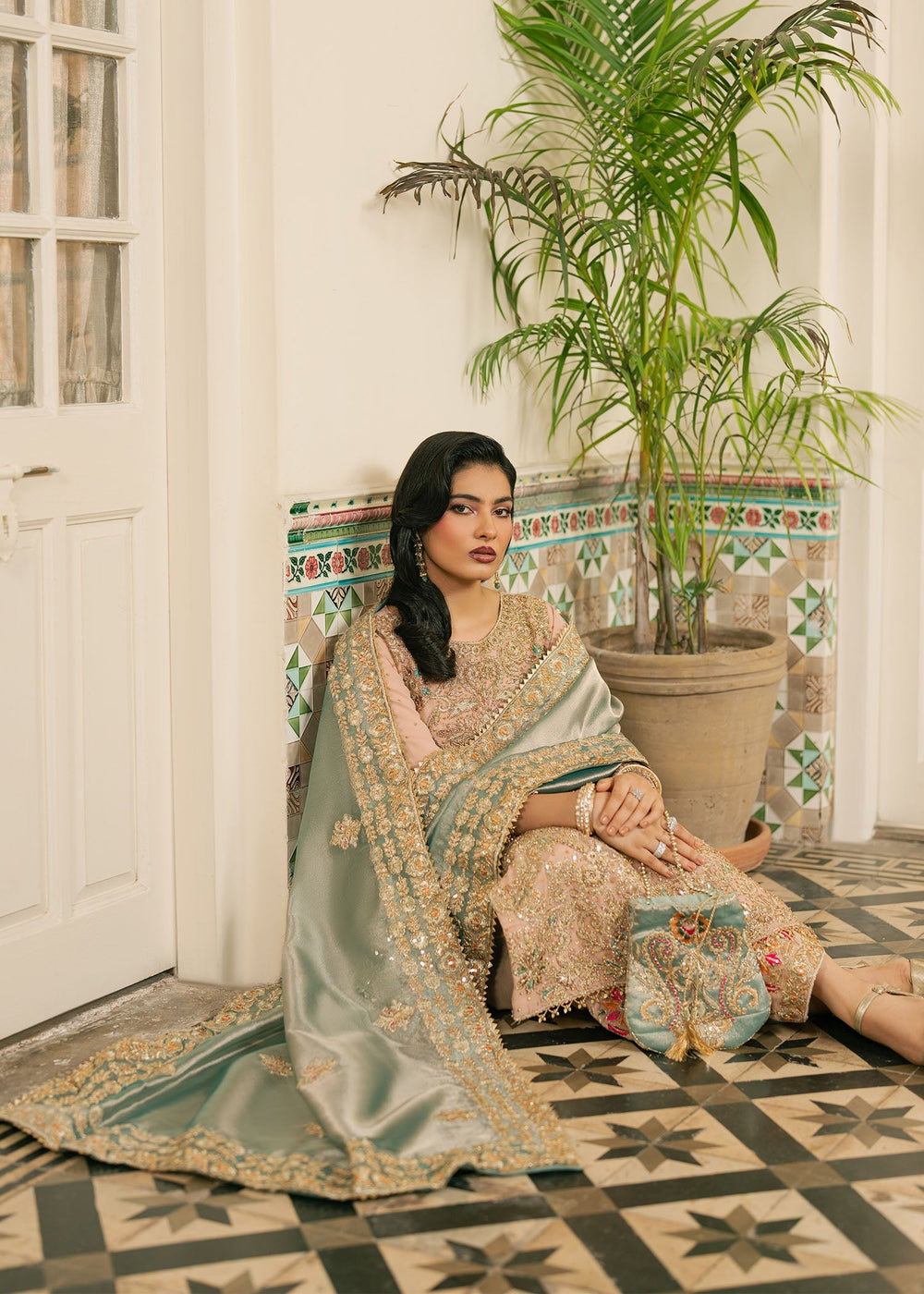Haseens | Nawabzadi Formals | Baaha - Dress - available at Maria Faisal in UK and USA.
