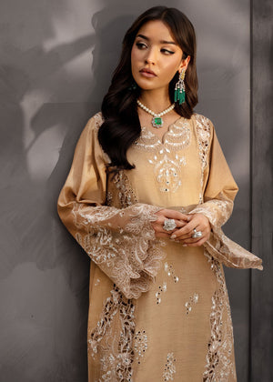 Saira Shakira | Nureh Luxe | Mist Rose - Luxury Dress - available at Maria Faisal in UK and USA.