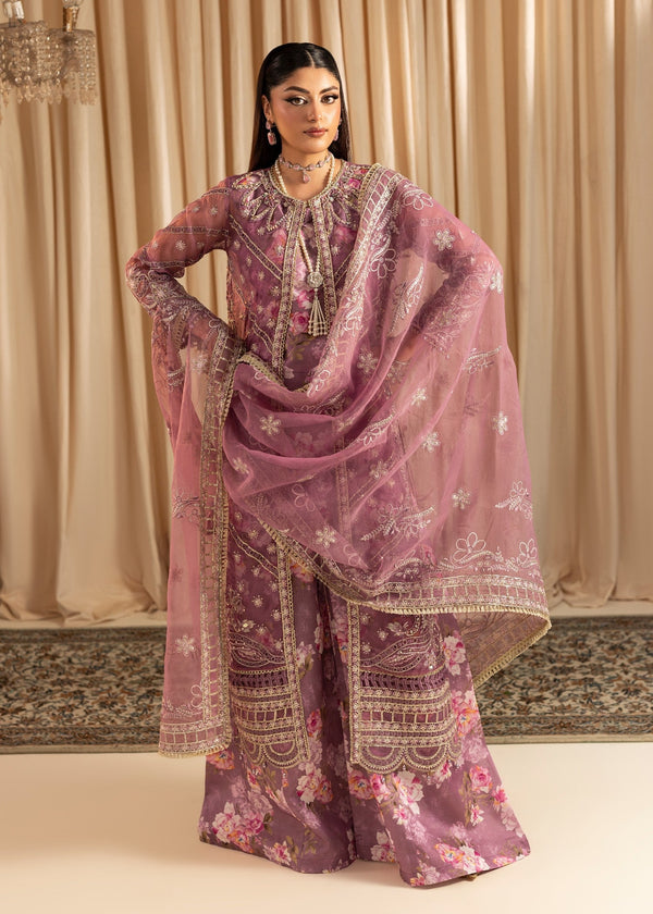 Maryum N Maria | Vasl Pret | UN-08 - LAVENDER - Formal Dress - available at Maria Faisal in UK and USA.