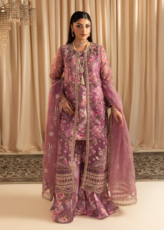 Maryum N Maria | Vasl Pret | UN-08 - LAVENDER - Formal Dress - available at Maria Faisal in UK and USA.