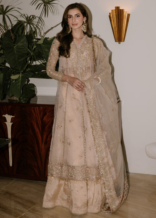 Sadaf Fawad Khan | Wedding Festive 25 | Ivory Celeste - Casual Dress - available at Maria Faisal in UK and USA.