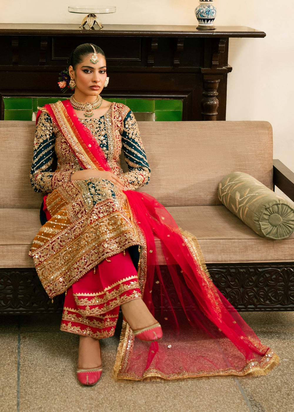 Haseens | Nawabzadi Formals |  Suroori - Dress - available at Maria Faisal in UK and USA.
