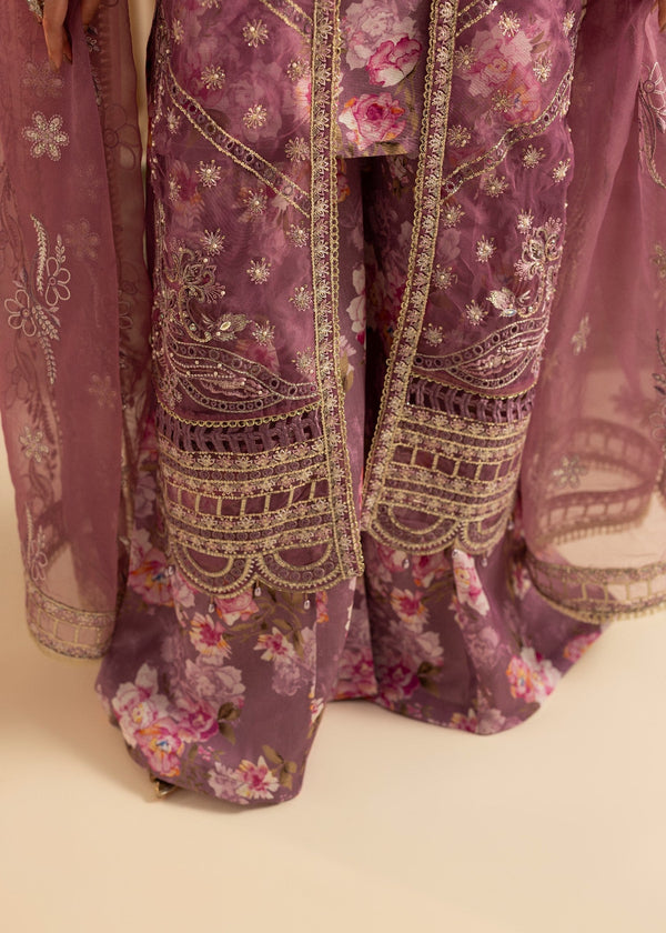 Maryum N Maria | Vasl Pret | UN-08 - LAVENDER - Formal Dress - available at Maria Faisal in UK and USA.