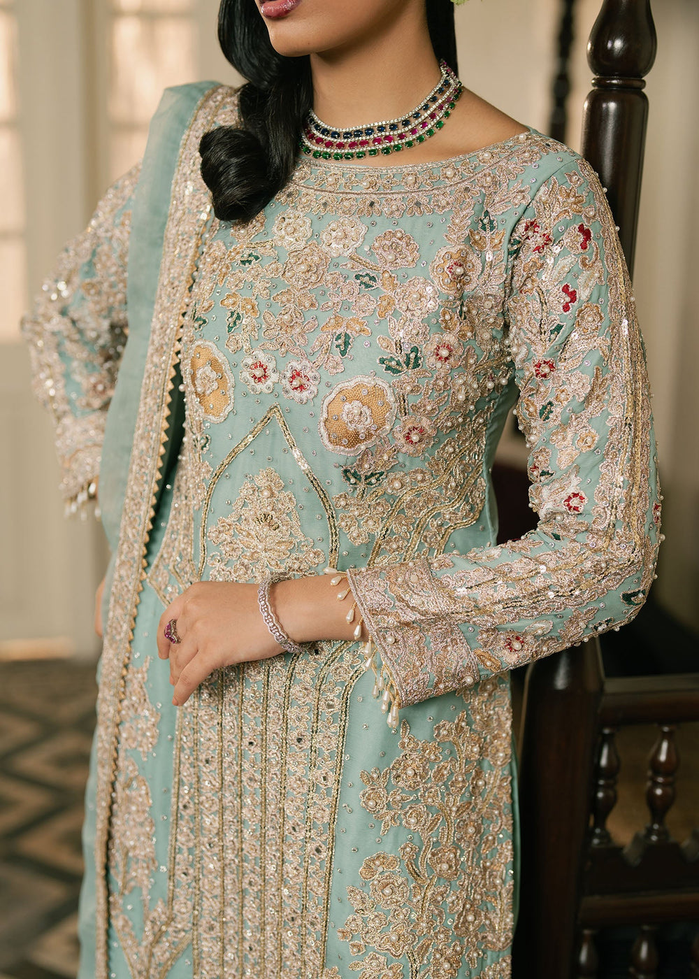 Haseens | Nawabzadi Formals |  Sarveen - Dress - available at Maria Faisal in UK and USA.