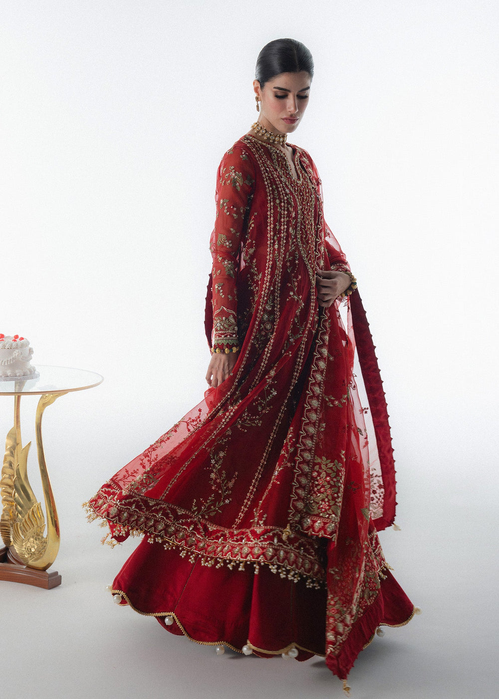 Sadaf Fawad Khan | Festive 25 | Scarlet - Ladies Clothes - Maria Faisal