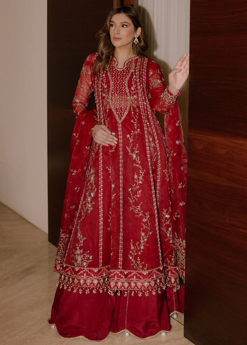 Sadaf Fawad Khan | Wedding Festive 25 | Scarlet - Casual Dress - available at Maria Faisal in UK and USA.