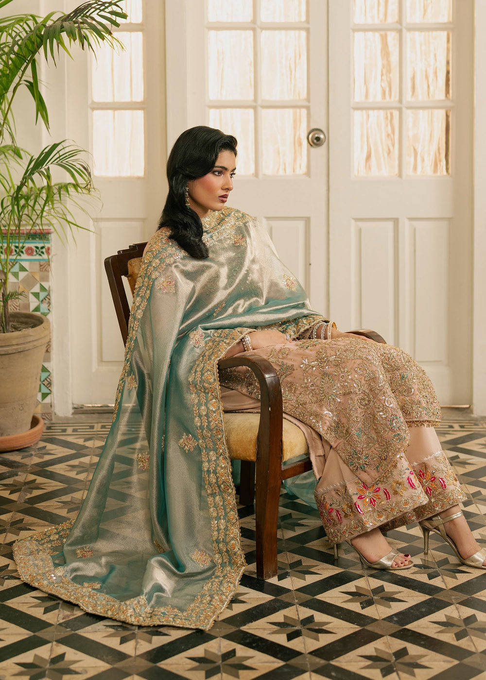 Haseens | Nawabzadi Formals | Baaha - Dress - available at Maria Faisal in UK and USA.