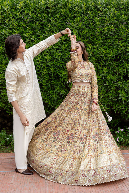 Shagna | Mehfil Festive Formals | SF-02- JHILMIL - Formal Dress - available at Maria Faisal in UK and USA.