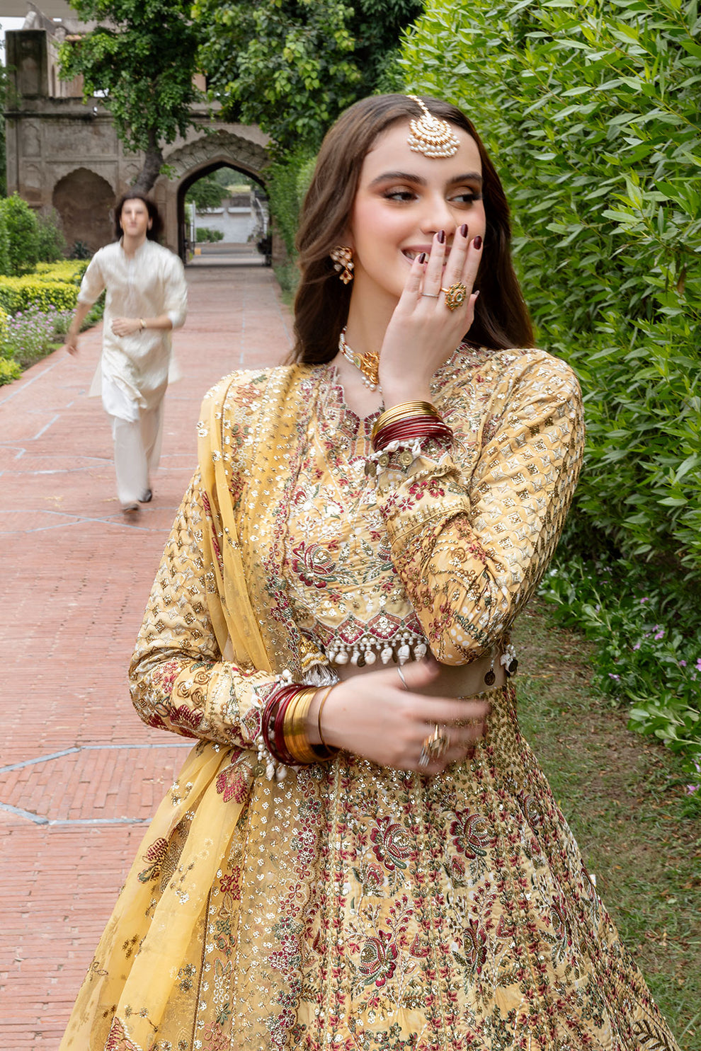 Shagna | Mehfil Festive Formals | SF-02- JHILMIL - Formal Dress - available at Maria Faisal in UK and USA.