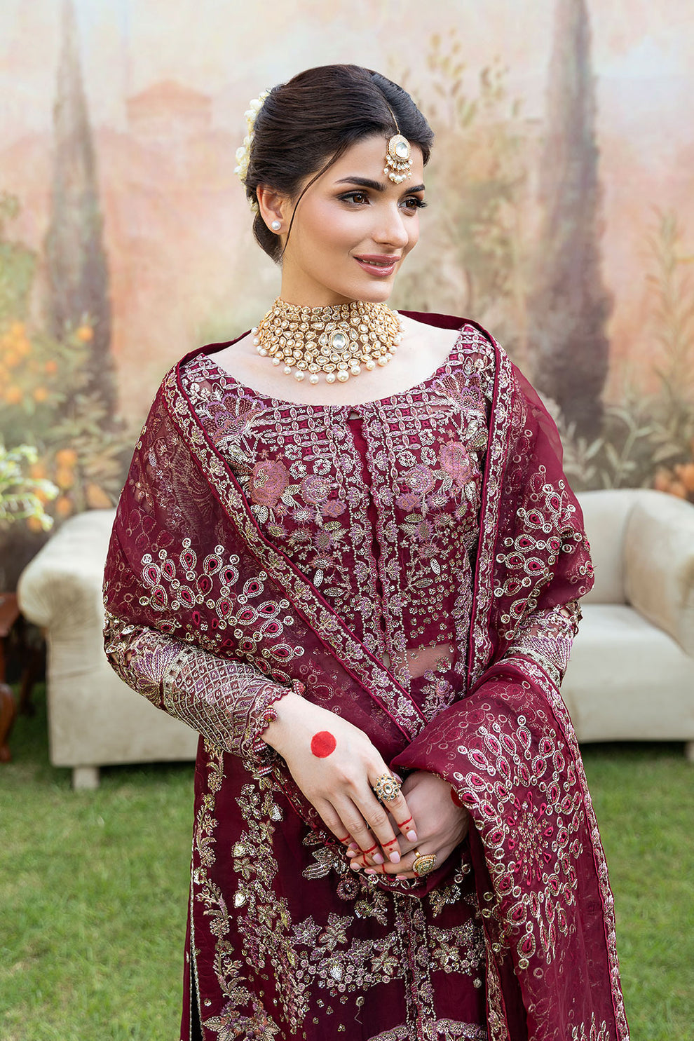 Shagna | Mehfil Festive Formals | SF-07-AMANAT - Formal Dress - available at Maria Faisal in UK and USA.