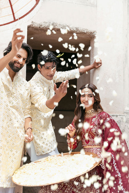 Shagna | Mehfil Festive Formals | SF-01- GULRUKH - Formal Dress - available at Maria Faisal in UK and USA.