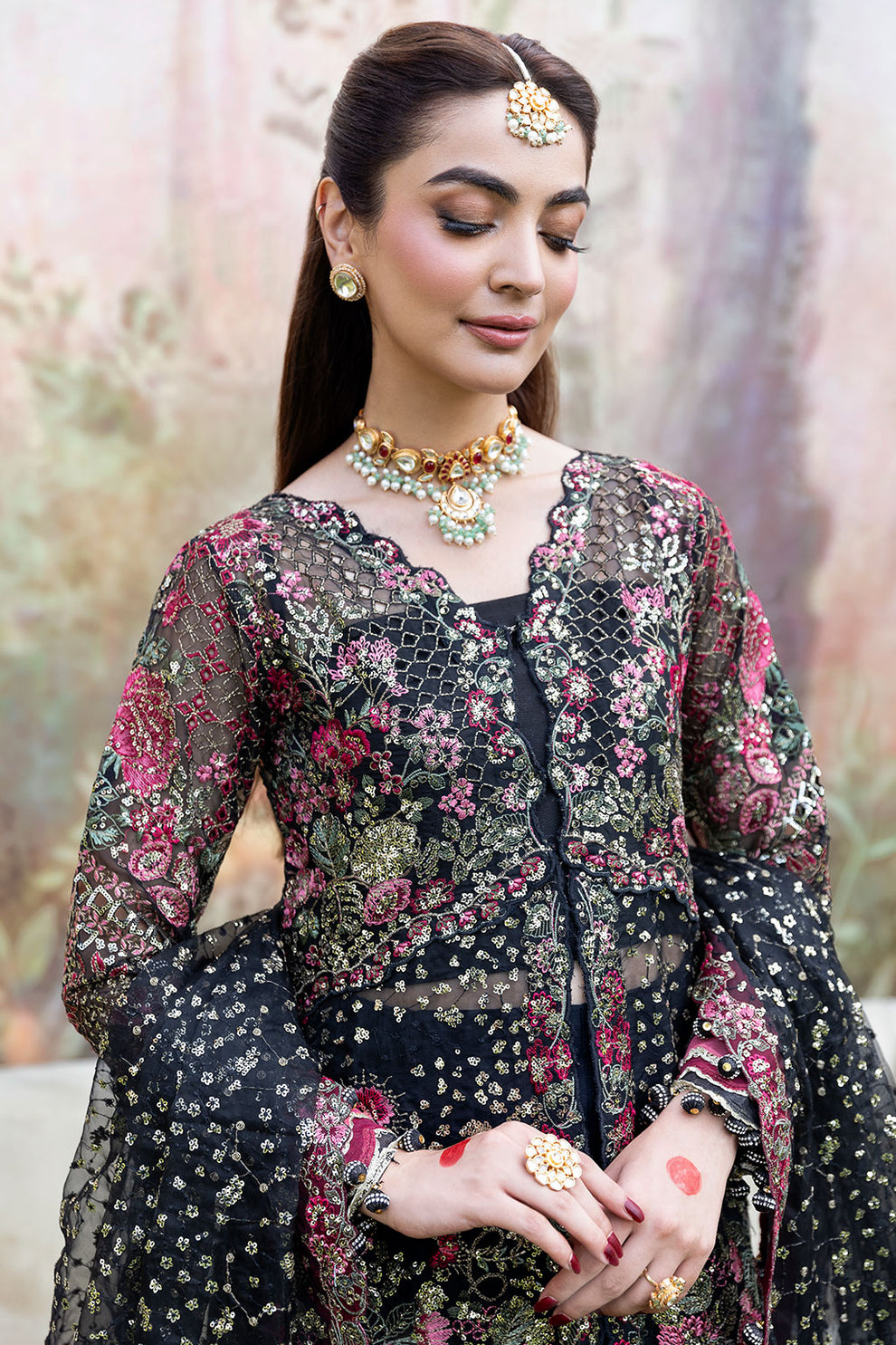 Shagna | Mehfil Festive Formals | SF-08-KAJAL - Formal Dress - available at Maria Faisal in UK and USA.