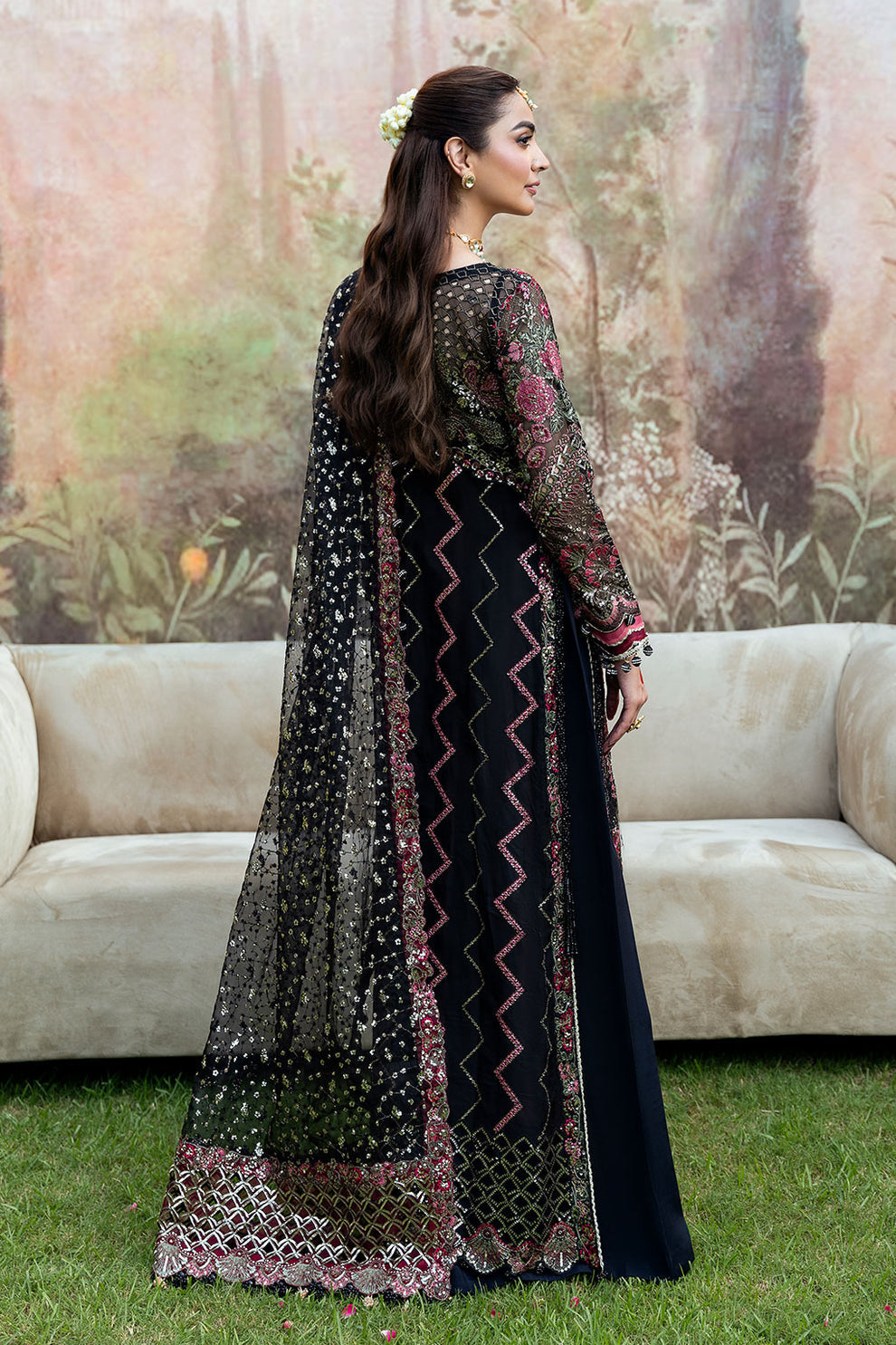 Shagna | Mehfil Festive Formals | SF-08-KAJAL - Formal Dress - available at Maria Faisal in UK and USA.
