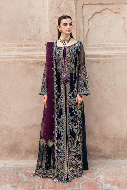 Shagna | Mehfil Festive Formals | SF-09-NEEL - Formal Dress - available at Maria Faisal in UK and USA.