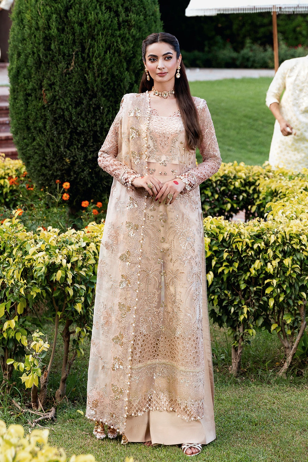 Shagna | Mehfil Festive Formals | SF-05- SUNDAL - Formal Dress - available at Maria Faisal in UK and USA.