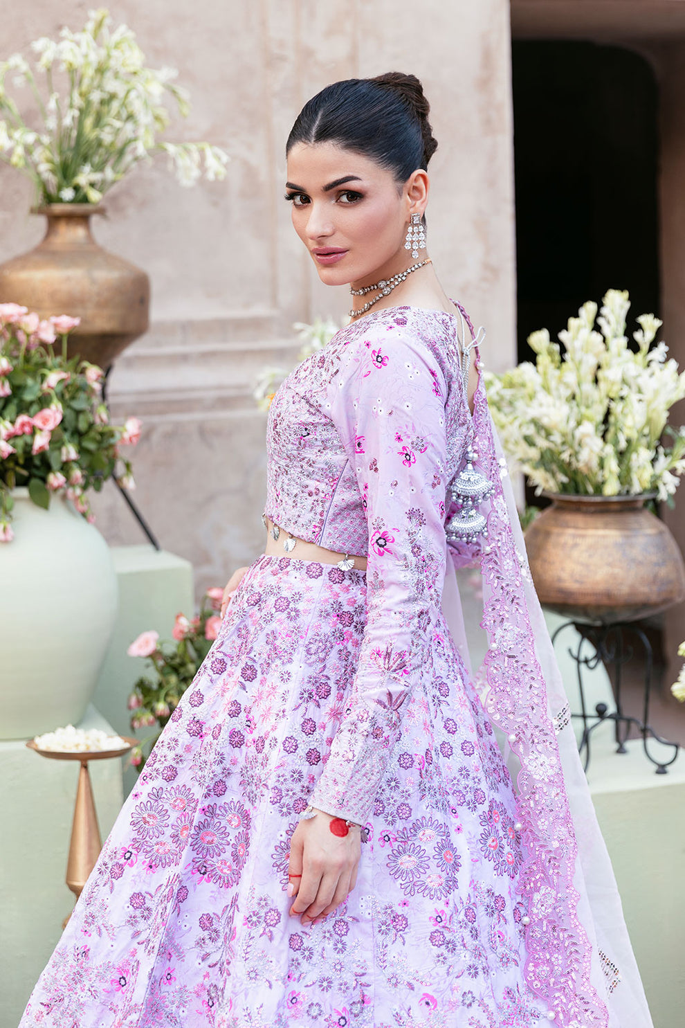 Shagna | Mehfil Festive Formals | SF-10- PANKH - Formal Dress - available at Maria Faisal in UK and USA.