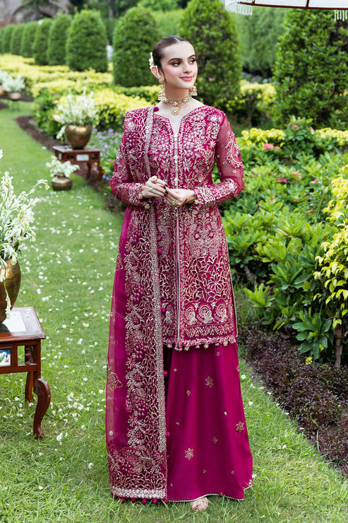 Shagna | Mehfil Festive Formals | SF-03- MAHER - Formal Dress - available at Maria Faisal in UK and USA.