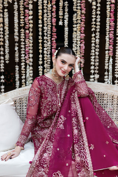 Shagna | Mehfil Festive Formals | SF-03- MAHER - Formal Dress - available at Maria Faisal in UK and USA.